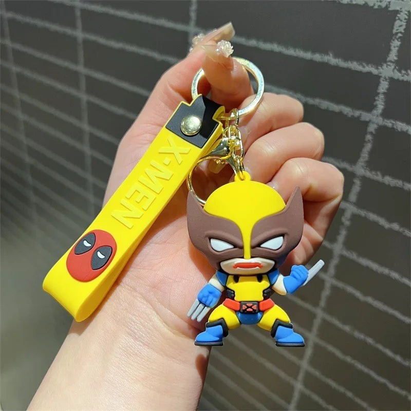 Creative cartoon X-Men keychain tide cool Wolf Storm female key chain men and women's bags accessories small gifts