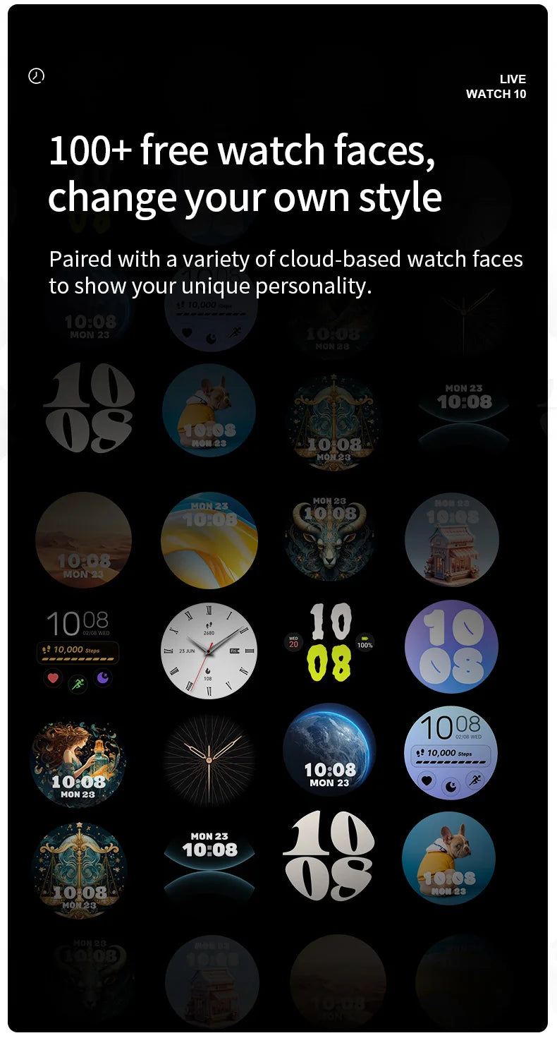 GPS Fitness Tracking Sports Watch - 50+ Workout Modes for Swimming, Running & More