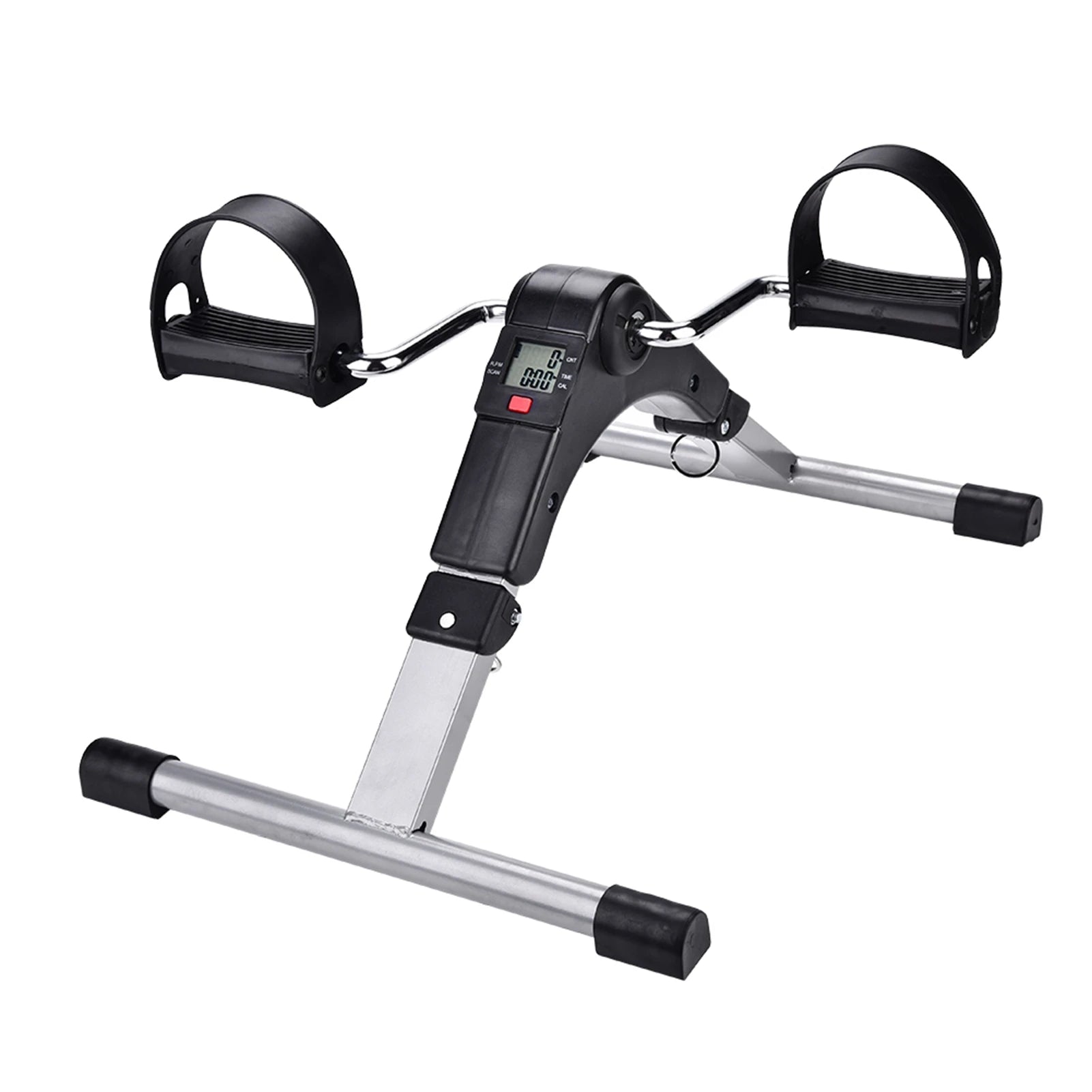 Indoor Folding Cycling Trainer - Adjustable Resistance Leg Exercise Pedal Fitness Machine