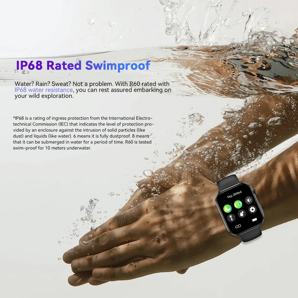 Smartwatch - 1.96'' AMOLED Display 800mAh Battery Bluetooth Calls Fitness Tracker