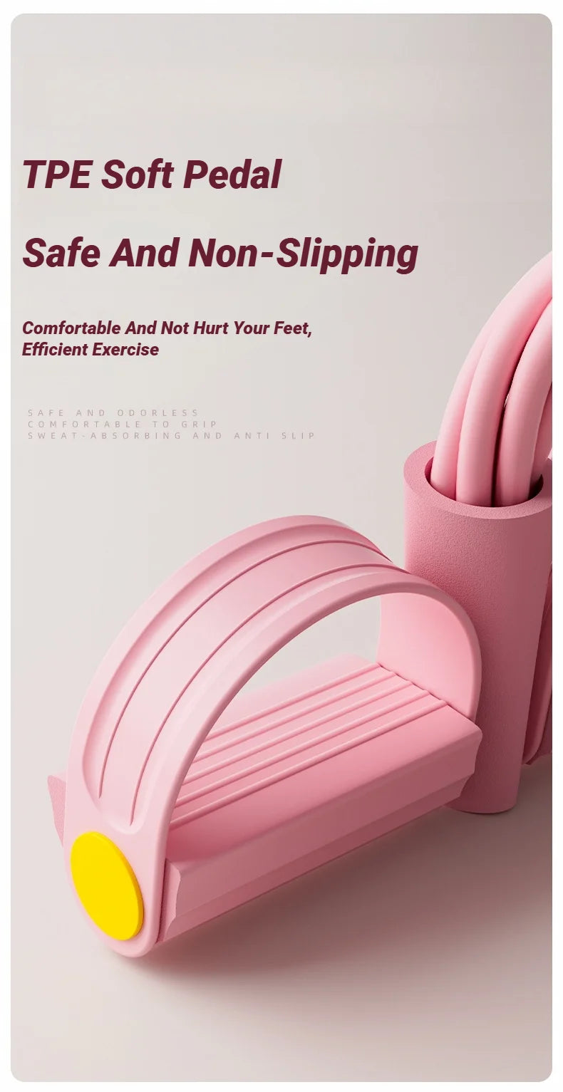 Four-Tube Tensioner Multi-Functional Household Fitness Yoga Abdominal Strengthening Elastic Band Tension Rope Sit-Up Assistive