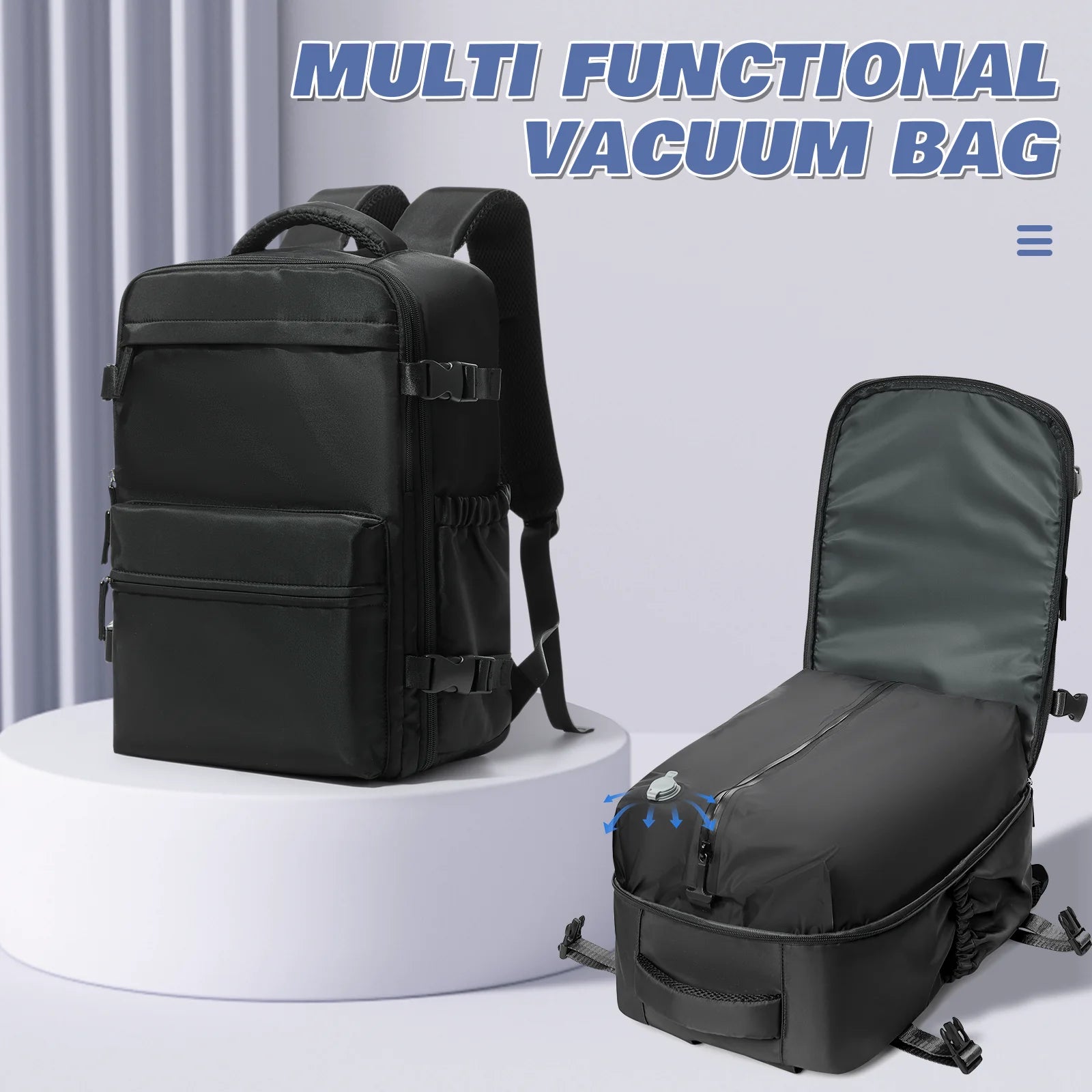 Travel Backpack Airbag 43x29x15 Cabin Bag Airplane, Ryanair 40x25x20 Electric Air Vacuum Backpack Hand Luggage, Durable Backpack