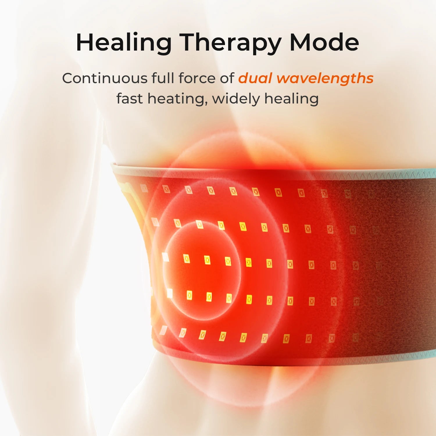 Red Light Health Care Belt  100 LED Infrared Lamp Red Light Therapy Massage Machine For Body Belt Back Waist Heating