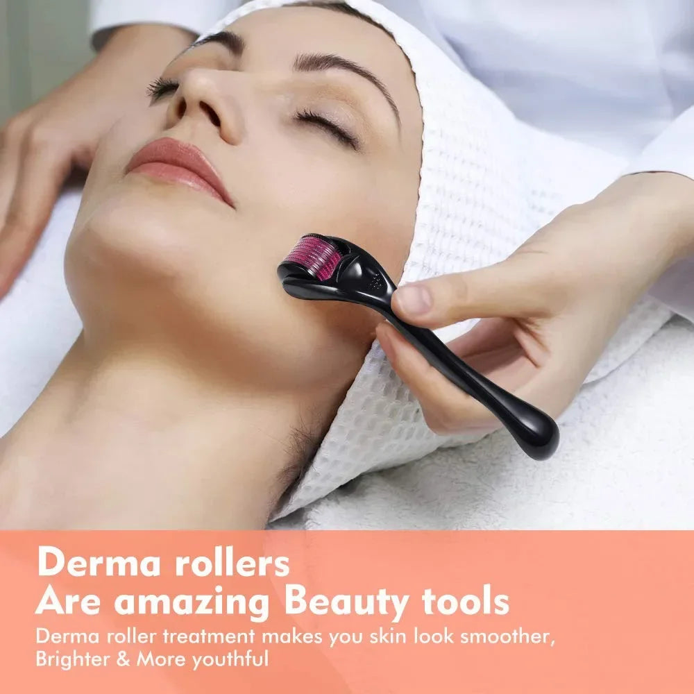 540 Derma Roller Skin Care Needle Micro Dermaroller Professional Derma Roller For Hair Growth Beard Growth Facial Beauty Roller