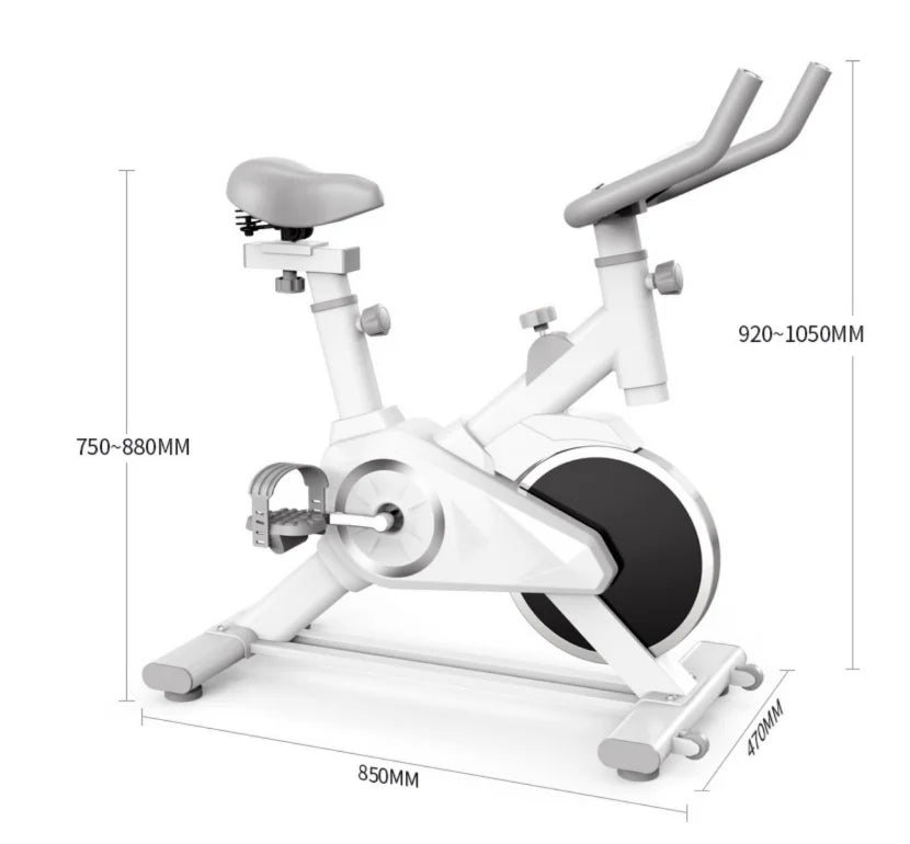 Exercise Spin Bike - 6KG Flywheel Indoor Cycling Bike with Screen & Bluetooth