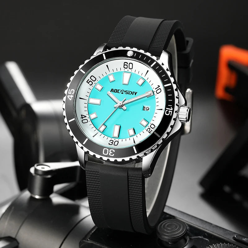 Fashion New Watches for Men Multi Functional Luminous Date Quartz Wrist Watch Man Clock Leisure Sports Waterproof Men's Watch