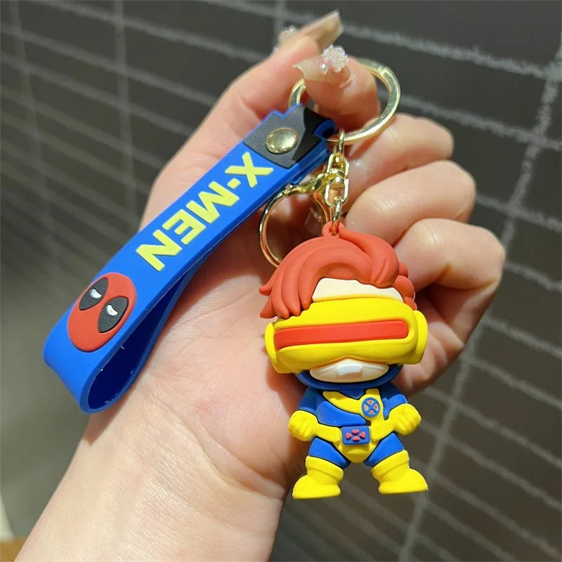 Creative cartoon X-Men keychain tide cool Wolf Storm female key chain men and women's bags accessories small gifts