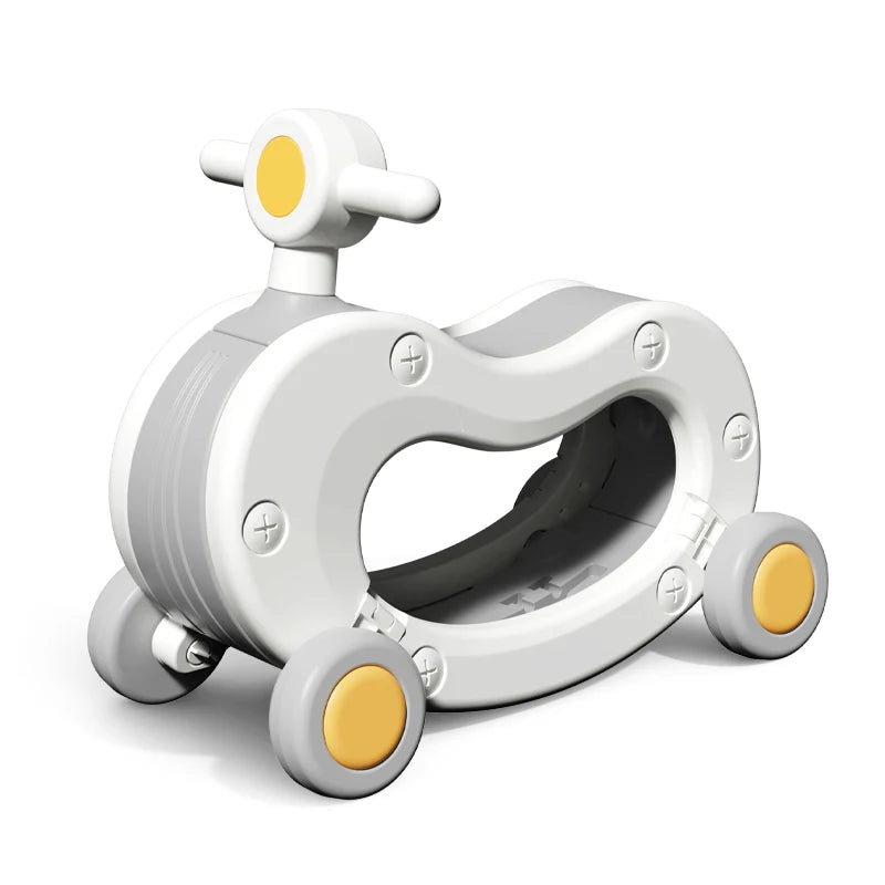 Ride-On Rocking Horse Car - Interactive Balance & Coordination Toy with Steerable Wheels for Kids 3+