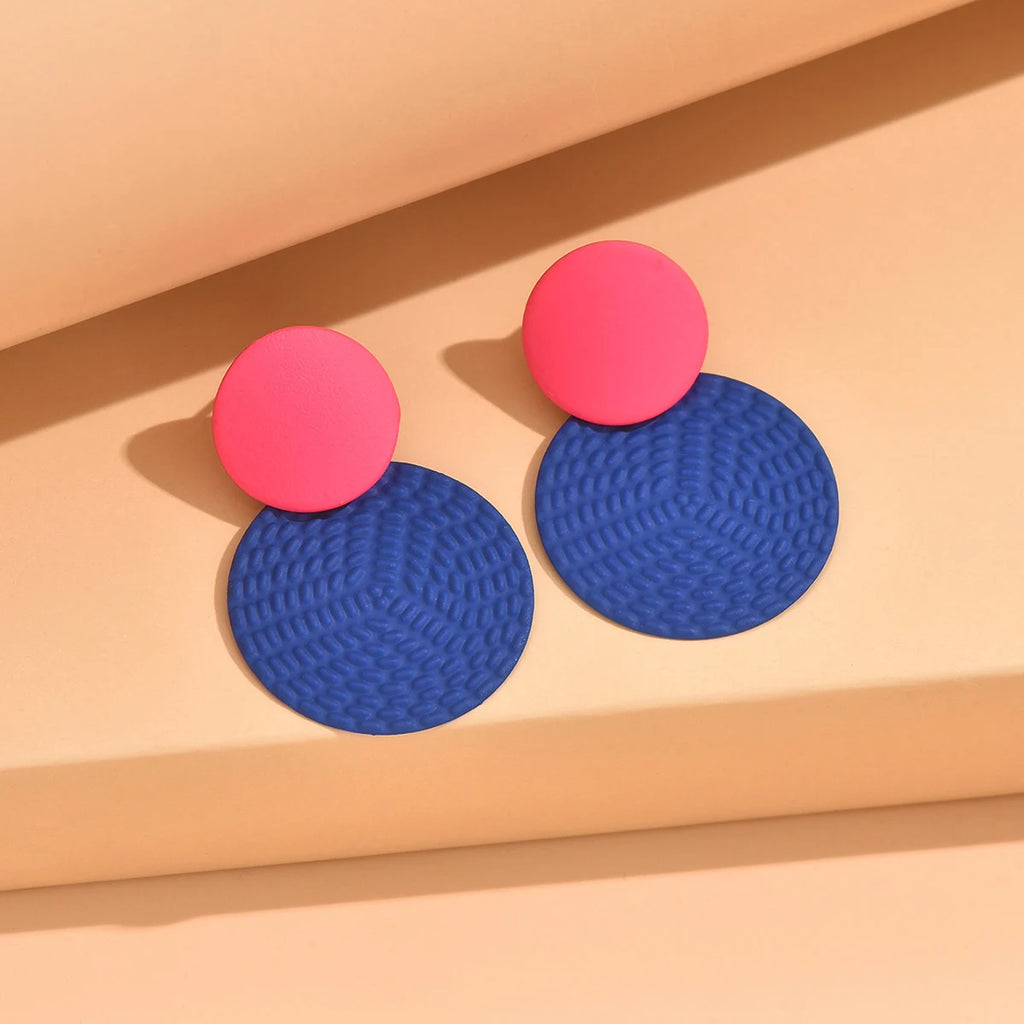 Earrings For Women Bohemian Y2K Contrasting Round Earrings Irregular Wedding Party Gifts