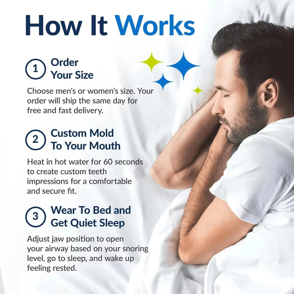 Anti Snoring Mouth Guard Adjustable Anti-Snoring Mouthpiece Sleeping Devices Bruxism Snoring Stopper Improve Sleep Mouthpiece
