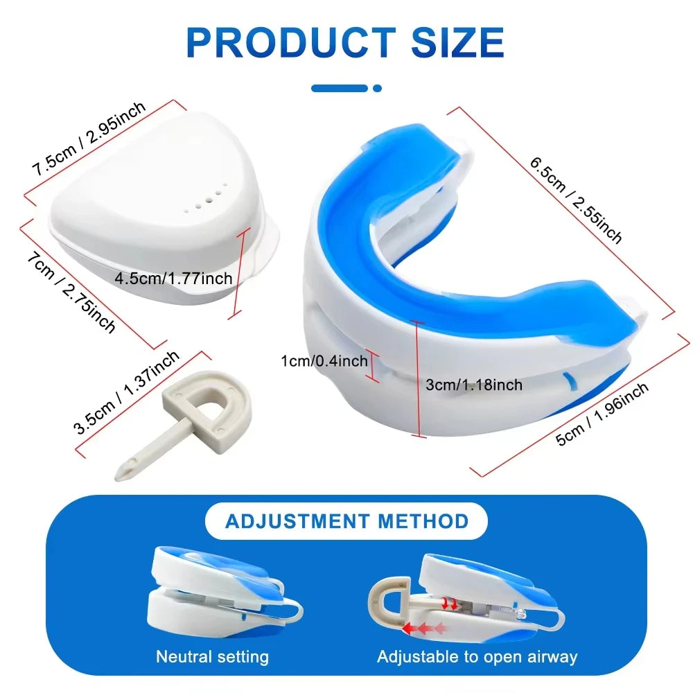 Anti Snoring Mouth Guard Adjustable Anti-Snoring Mouthpiece Sleeping Devices Bruxism Snoring Stopper Improve Sleep Mouthpiece
