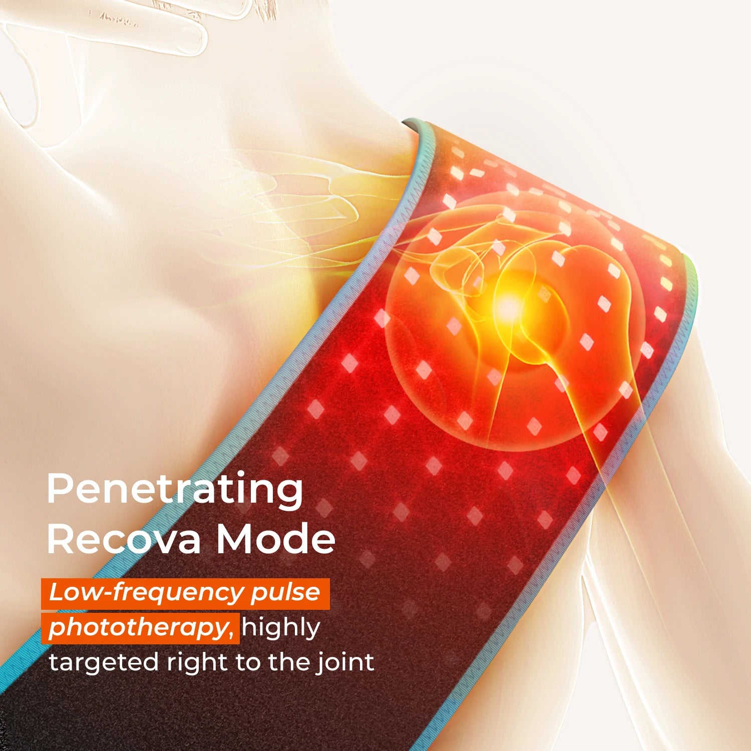 Red Light Health Care Belt  100 LED Infrared Lamp Red Light Therapy Massage Machine For Body Belt Back Waist Heating