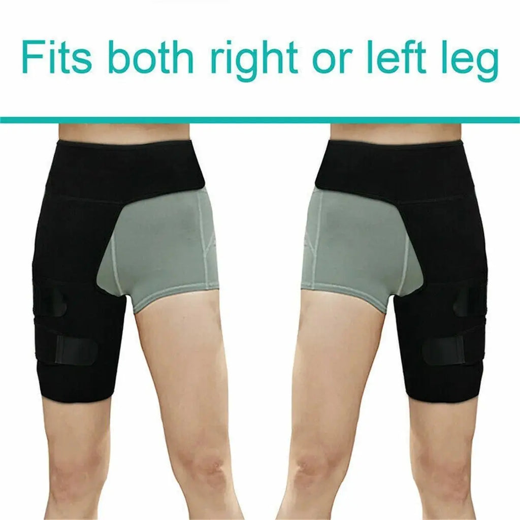 Hip Brace Thigh Compression Sleeve, Hamstring & Groin Compression Support Wrap for Hip Pain Relief, Sciatica, Quad Muscle Strains