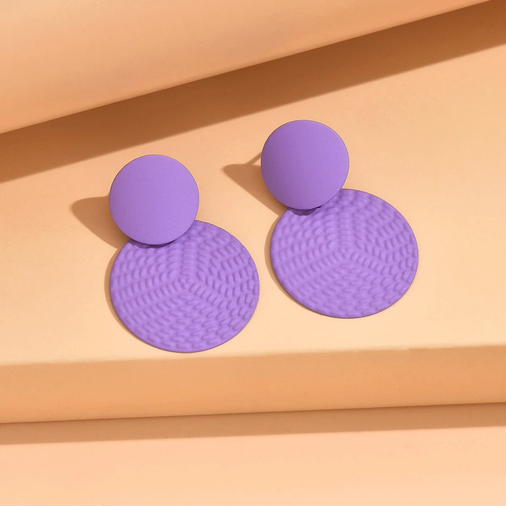 Earrings For Women Bohemian Y2K Contrasting Round Earrings Irregular Wedding Party Gifts