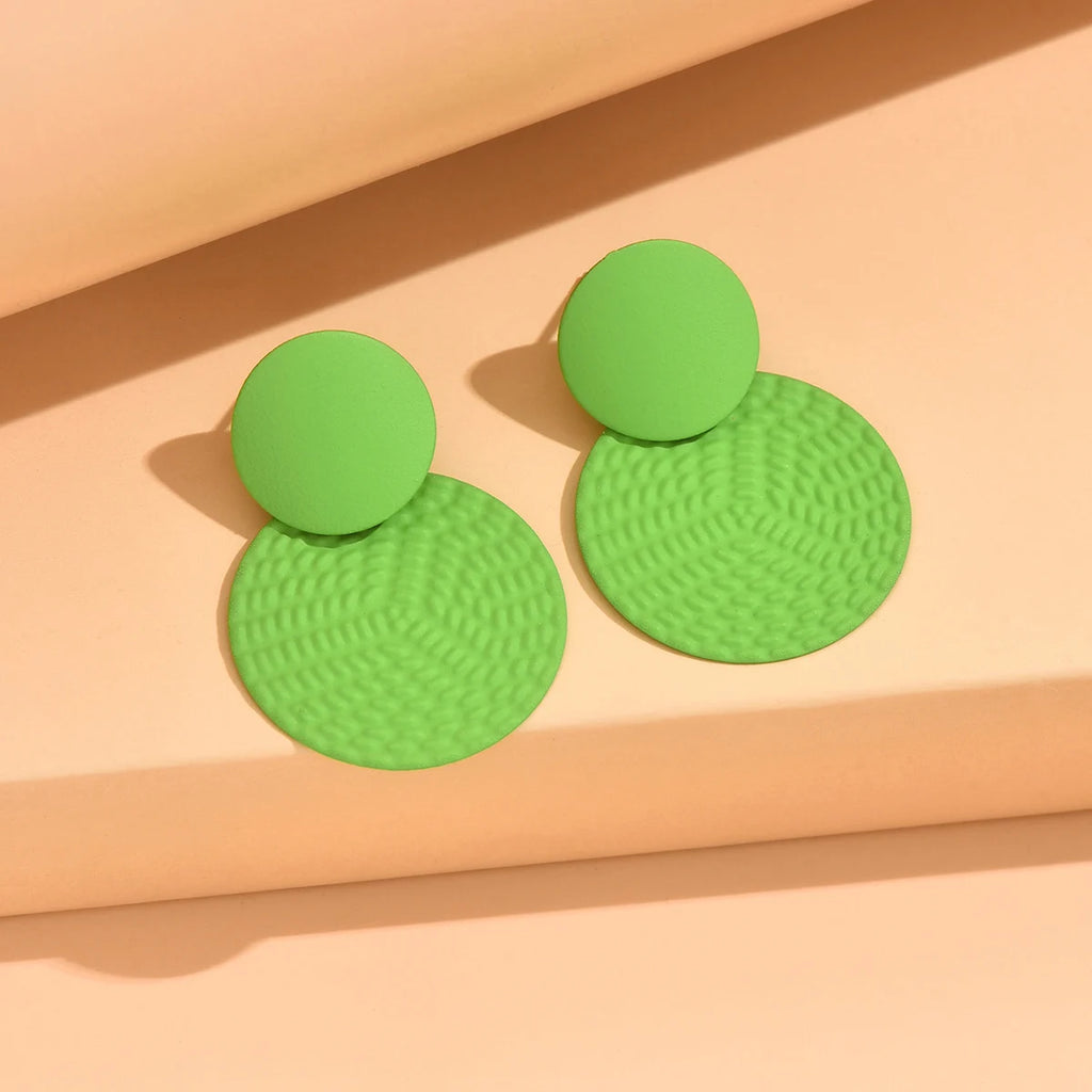 Earrings For Women Bohemian Y2K Contrasting Round Earrings Irregular Wedding Party Gifts