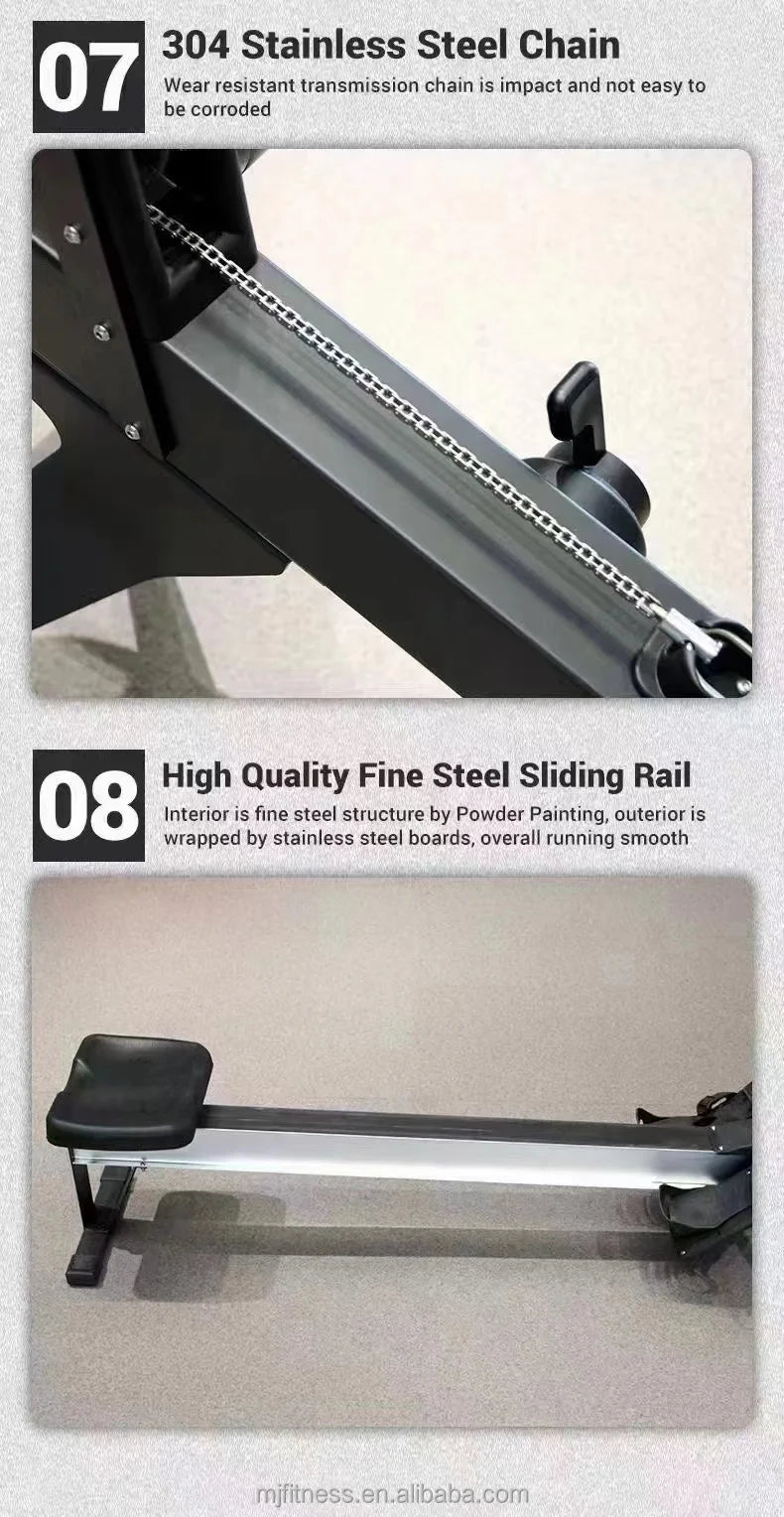 Commercial Rowing Machine - Full Body Strength Training Equipment