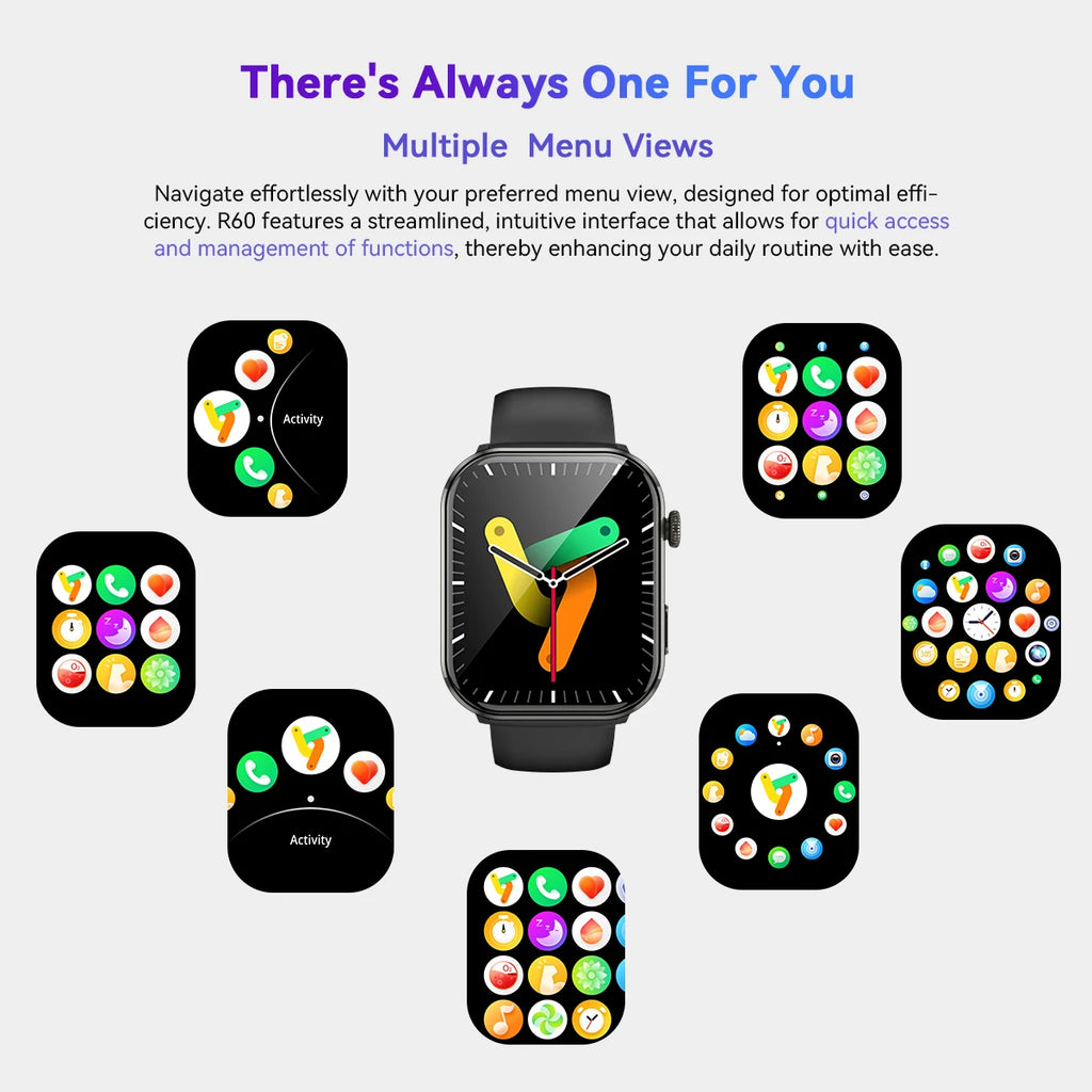 Smartwatch - 1.96'' AMOLED Display 800mAh Battery Bluetooth Calls Fitness Tracker