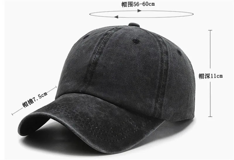 Trucker Hats for Women Men Washed Cotton Baseball Cap Unisex Casual Adjustable Caps