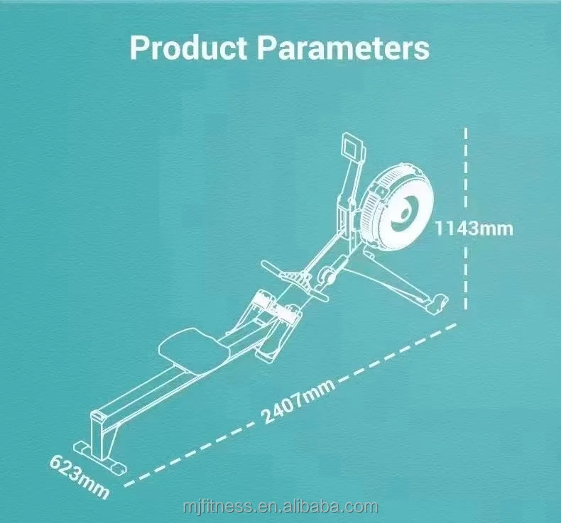 Commercial Rowing Machine - Full Body Strength Training Equipment