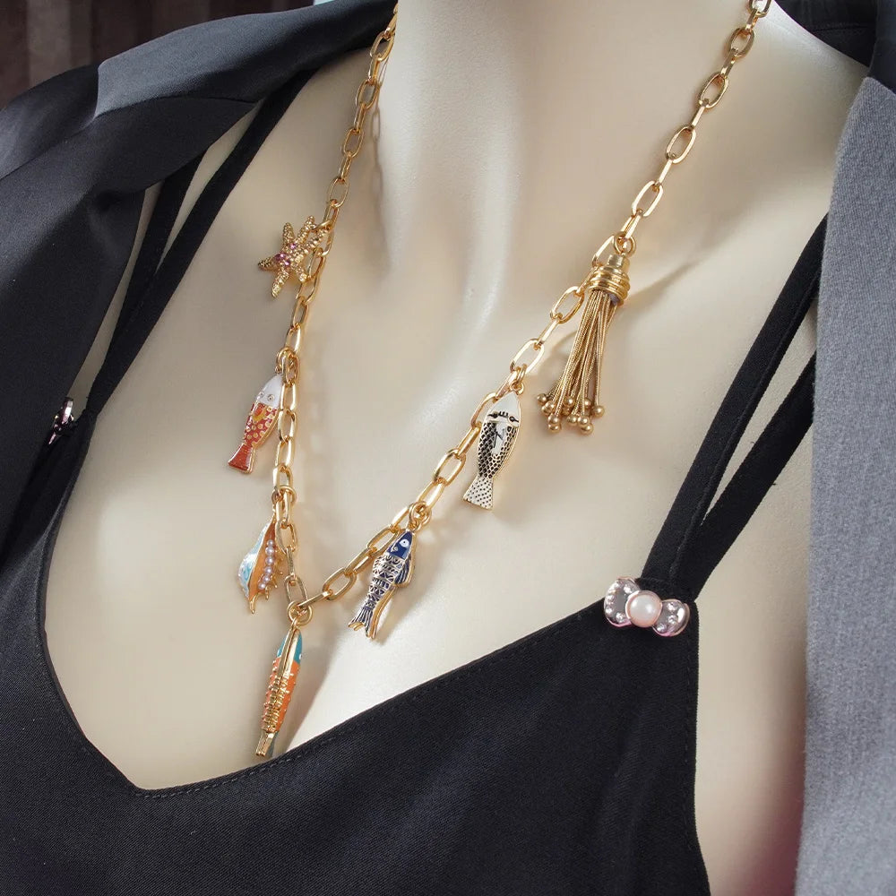 Necklace Men's and Women's Heavy Duty Necklace Accessories Banquet Dignity Fashion Fashion Unique Personality Design