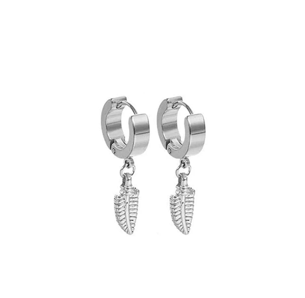 18 Pairs Earrings for Men: Stainless Steel Mens Earrings Stud Cross Dangle Hoop Earrings Set Jewelry Gift for Men Women