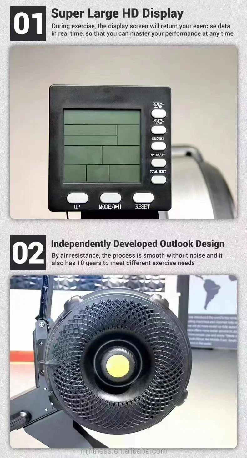 Commercial Rowing Machine - Full Body Strength Training Equipment