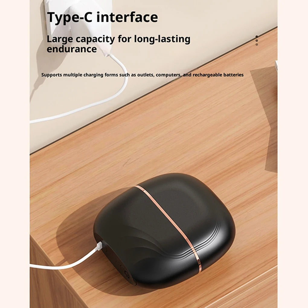 Mini Cordless Hair Straightening Brush - Portable Rechargeable Styling Tool