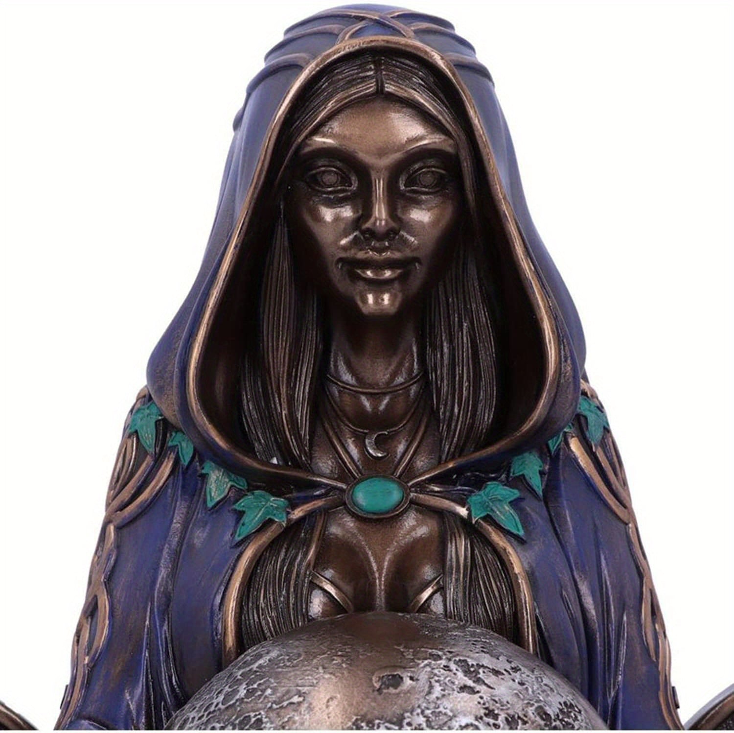 1pc, Mother Earth Art Statue, Millennial Gaia Goddess Ornament Figurines Sculptures, Mother Earth Figurine, Gaia Goddess Statue Zen Decor, Pagan Wiccan Home Decor, Women Gift, Arts Decor