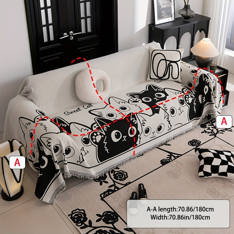 Quilted Chenille Sofa Cover - Couch Protector Slipcover All Seasons