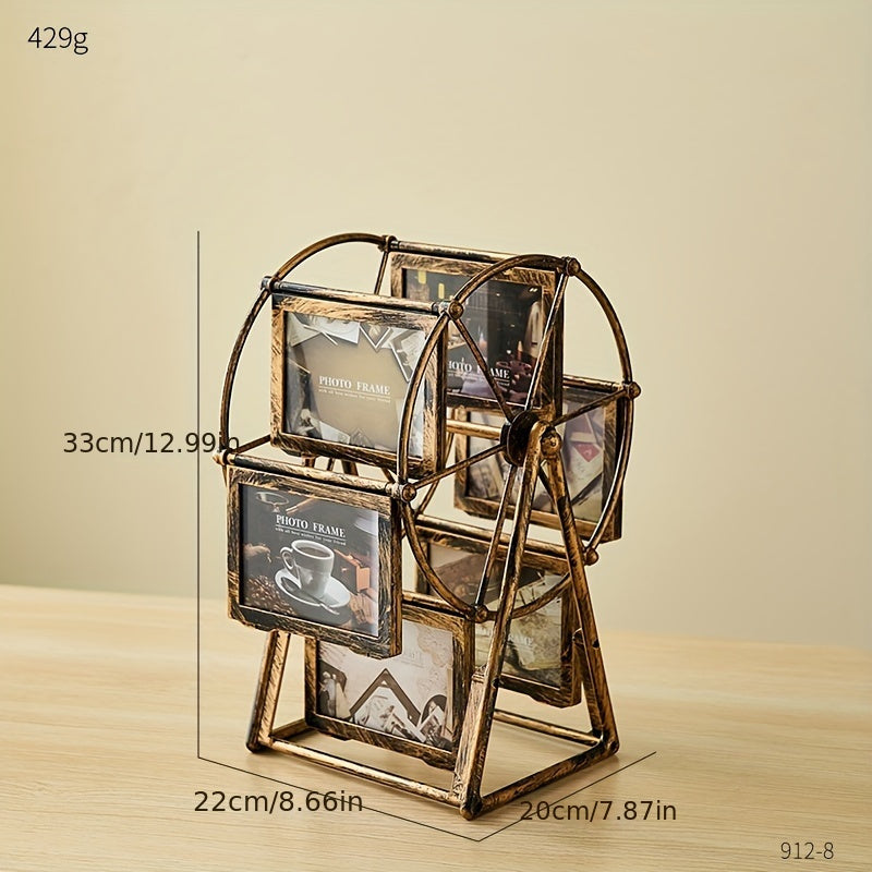 Vintage Oblong Picture Frame - Tabletop Photo Display | Vertical Orientation