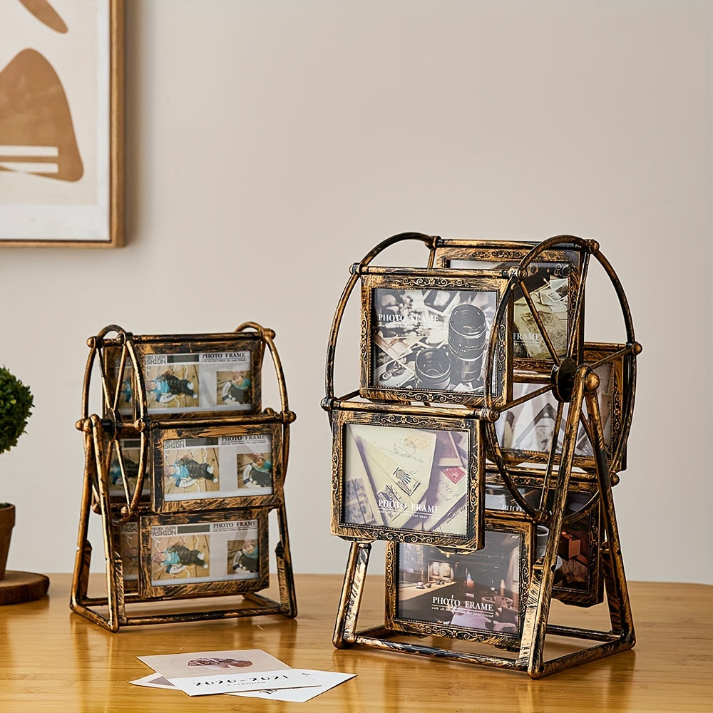 Vintage Oblong Picture Frame - Tabletop Photo Display | Vertical Orientation