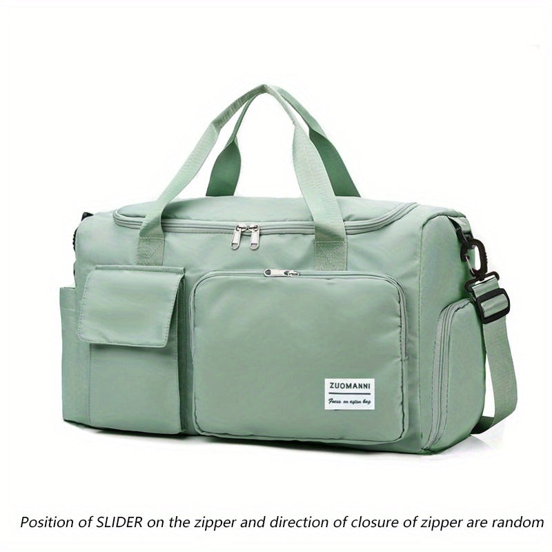 Large Capacity Nylon Travel Duffle Bag with Shoe Compartment | Gym & Weekender Bag