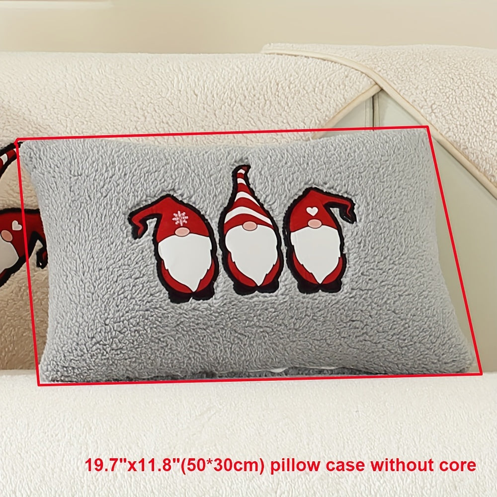 Christmas Decorations Sherpa Fleece Sofa Cover - Thickened Warmly, Soft Plush Fabric, Living Room Sofa Couch Protector, Cozy Winter Home Decor