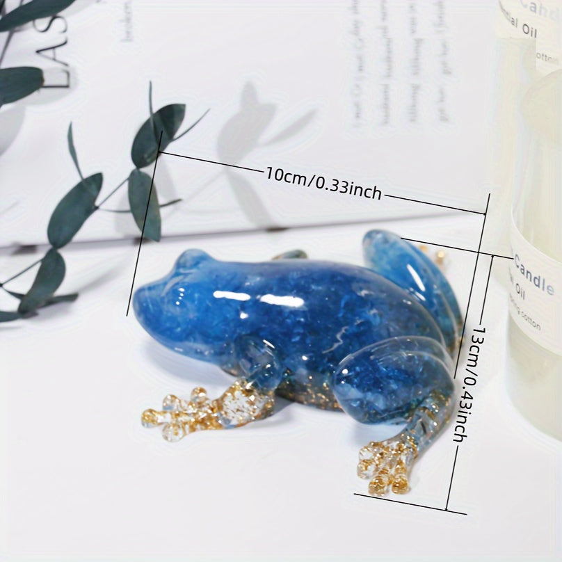 Sparkling Crystal Resin Frog Ornament - Indoor & Outdoor